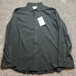 Ministry of Supply Shirt Mens 3xL AeroZero Crisp Stretch Long Sleeve Button Down